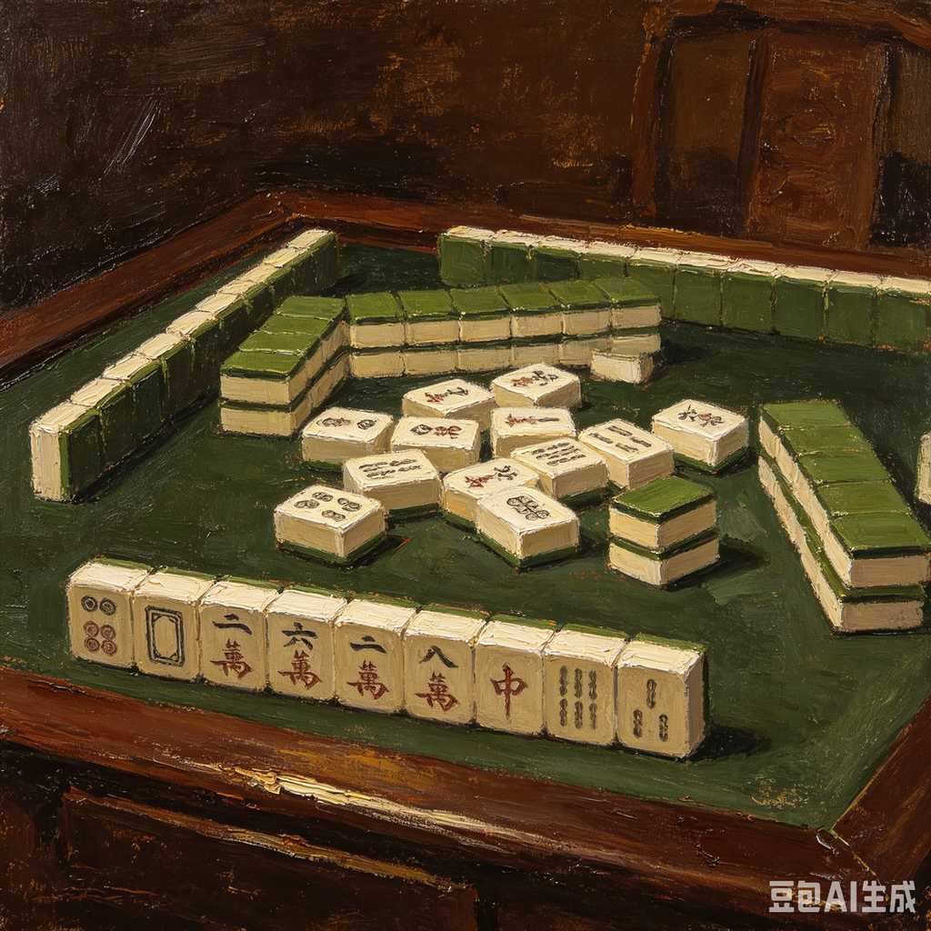 asian classic board game mahjong