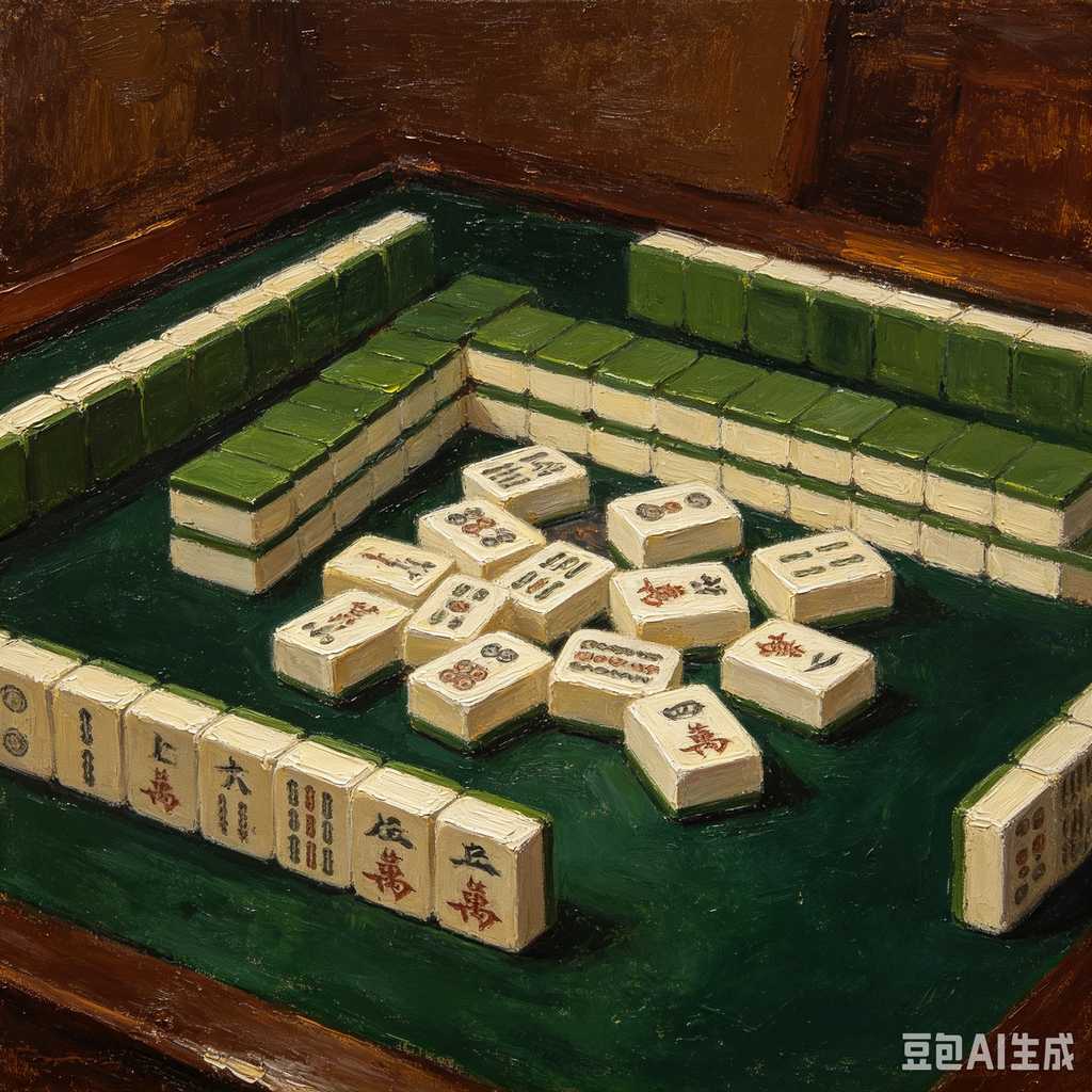 fine carving mahjong set